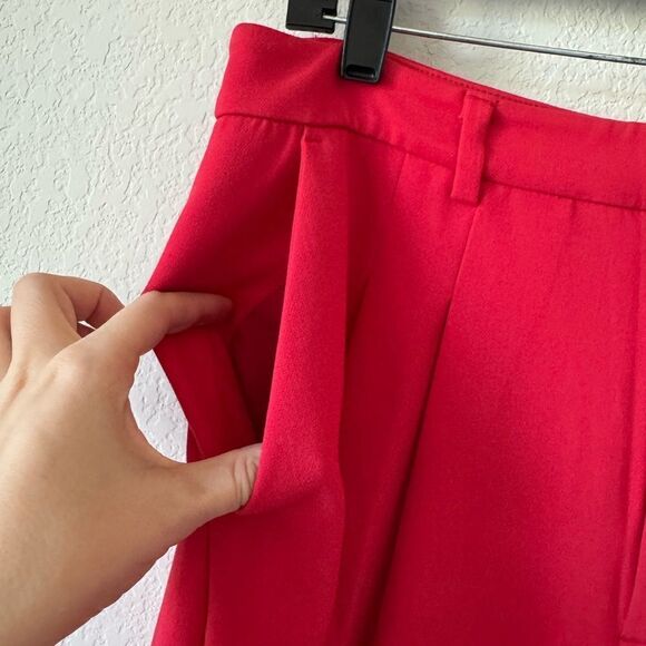 MAEVE The Avery Pleated Wide-Leg Palazzo Pants Women’s Sz 14 26" Cropped Hem* - Picture 7 of 16